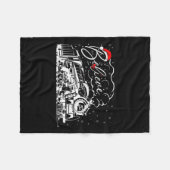 Christmas North Pole Polar Express All Abroad Xmas Fleecedecke (Vorderseite (Horizontal))