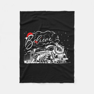 Christmas North Pole Polar Express All Abroad Xmas Fleecedecke