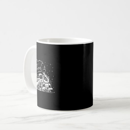Christmas North Pole Polar Express All Abroad Xmas Kaffeetasse (Vorderseite Links)