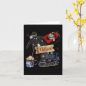 Christmas North Pole Polar Express All Abroad Xmas Karte (Gelbe Blume)