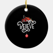 Christmas North Pole Polar Express All Abroad Xmas Keramik Ornament (Hinten)