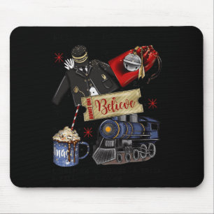 Christmas North Pole Polar Express All Abroad Xmas Mousepad