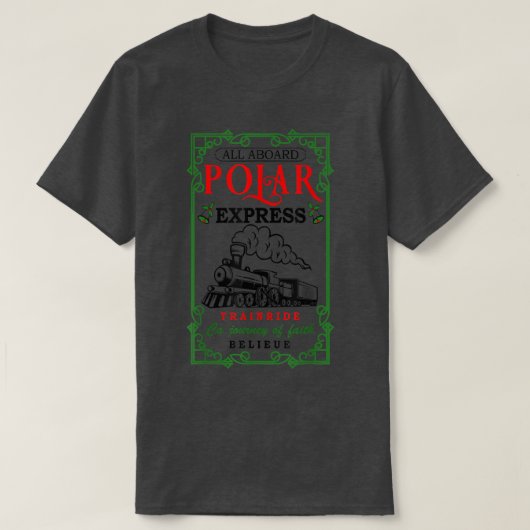 Christmas North Pole Polar Express All Abroad Xmas T-Shirt (Design vorne)