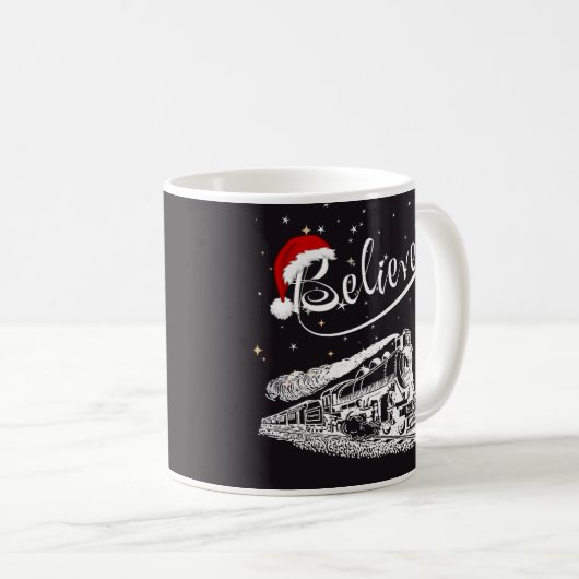 Christmas North Pole Polar Express glauben Kaffeetasse (VorderseiteRechts)