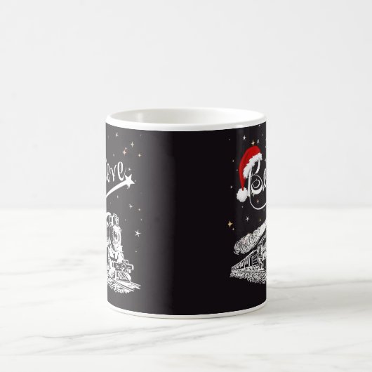 Christmas North Pole Polar Express glauben Kaffeetasse (Mittel)