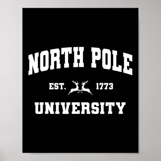 Christmas North Pole Universität Santa Workshop El Poster (Vorne)
