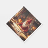 Christmas Norwegian Nisse Making Lefse, Napkins Serviette (Ecke)