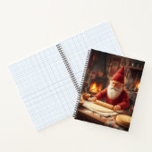 Christmas Norwegian Nisse Making Lefse, Notebook Notizblock (Innenseite)
