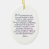 Christmas Novena Keramik Ornament (Hinten)