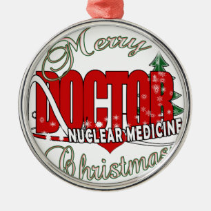 CHRISTMAS NUKLEAR MEDIZIN SILBERNES ORNAMENT
