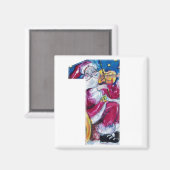 CHRISTMAS NUMMER 1 / INSPIRIERT SANTA MAGNET (Vorderseite/Rückseite)