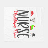 Christmas Nurse2 Fleecedecke (Vorderseite (Horizontal))