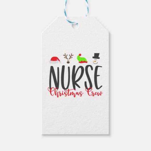 Christmas Nurse2 Geschenkanhänger (Vorderseite)