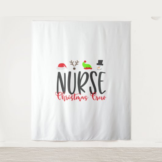Christmas Nurse2 Wandteppich (Vorderseite)