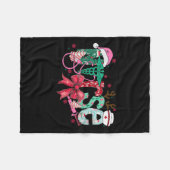 Christmas Nurse Coquette Bow Stethoscope Er Rn Icu Fleecedecke (Vorderseite (Horizontal))