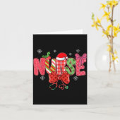 Christmas Nurse Coquette Bow Stethoscope Nursing X Karte (Gelbe Blume)