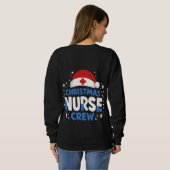 Christmas Nurse Crew – Funny Holiday Nurse T-Shirt Sweatshirt (Schwarz voll)