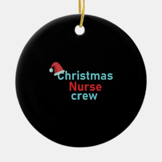 Christmas Nurse crew Keramik Ornament (Vorne)