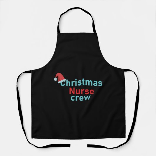 Christmas Nurse crew Schürze (Vorderseite)