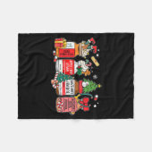 Christmas Nurse Funny Peppermint Mocha Profol Er E Fleecedecke (Vorderseite (Horizontal))