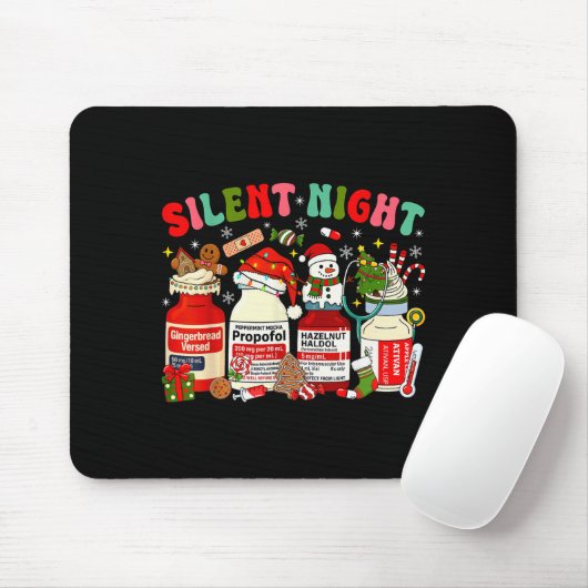 Christmas Nurse Funny Peppermint Mocha Profol Er E Mousepad (Mit Mouse)