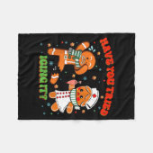 Christmas Nurse Have You Tried Icing It Gingerbrea Fleecedecke (Vorderseite (Horizontal))