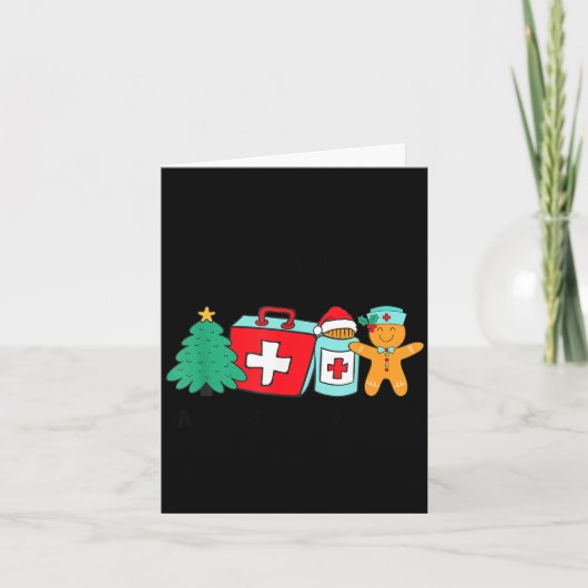 Christmas Nurse Have You Tried Icing It Gingerbrea Karte (Vorderseite)