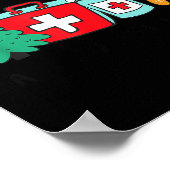 Christmas Nurse Have You Tried Icing It Gingerbrea Poster (Ecke)