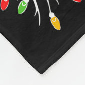 Christmas Nurse Lung Xmas Lights Funny Pulmonologi Fleecedecke (Ecke)
