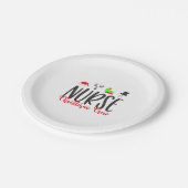 Christmas Nurse Pappteller (Schrägansicht)