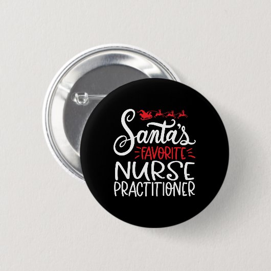Christmas nurse practitioner, nurse np button (Vorne & Hinten)