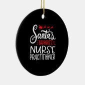 Christmas nurse practitioner, nurse np keramik ornament (Rechts)