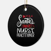 Christmas nurse practitioner, nurse np keramik ornament (Links)