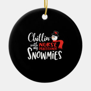 Christmas nurse practitioner, nurse np keramik ornament