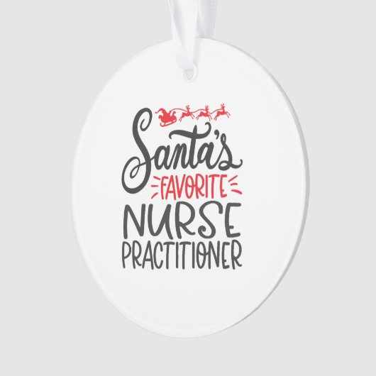 Christmas nurse practitioner, nurse np ornament (Vorderseite)