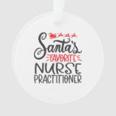 Christmas nurse practitioner, nurse np ornament (Vorderseite)