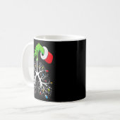 Christmas Nurse Resratory Therast Lung Lights Funn Kaffeetasse (Vorderseite Links)