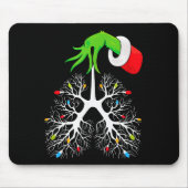 Christmas Nurse Resratory Therast Lung Lights Funn Mousepad (Vorne)