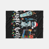 Christmas Nurse Shirt Jingle Bells Nurse Er Icu Ni Fleecedecke (Vorderseite (Horizontal))