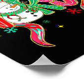 Christmas Nurse Snowman Xmas Pajamas Rn Icu Nicu E Poster (Ecke)