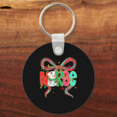 Christmas Nurse Snowman Xmas Pajamas Rn Icu Nicu E Schlüsselanhänger (Vorderseite)