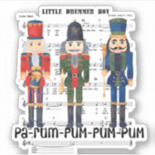 Christmas Nutcracker Aufkleber (Vorderseite)