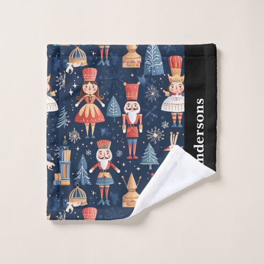 Christmas Nutcracker Badhandtuch Set (Waschlappen)