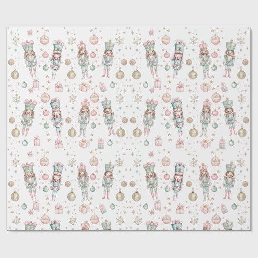 Christmas Nutcracker & Ballerina Geschenkpapier (Flach)