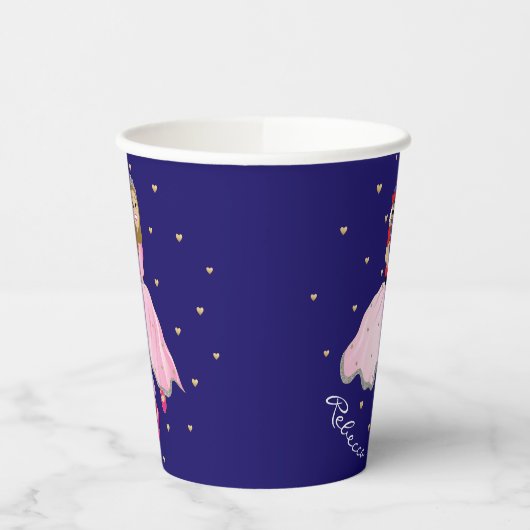 Christmas Nutcracker Ballerina Lt Brn Pappbecher (Links)