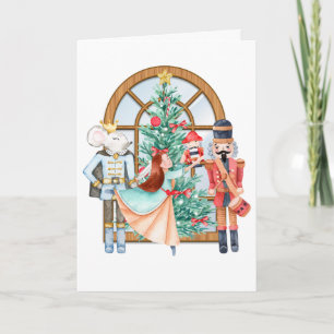 Christmas Nutcracker Ballerina Mouse King Karte