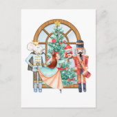 Christmas Nutcracker Ballerina Mouse King Postkarte (Vorderseite)