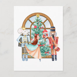 Christmas Nutcracker Ballerina Mouse King Postkarte