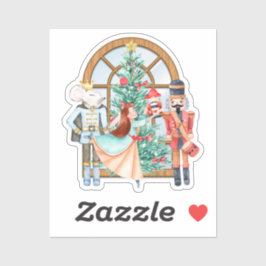 Christmas Nutcracker Ballerina Mouse King Vinyl Aufkleber