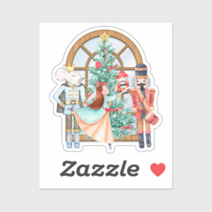 Christmas Nutcracker Ballerina Mouse King Vinyl Aufkleber